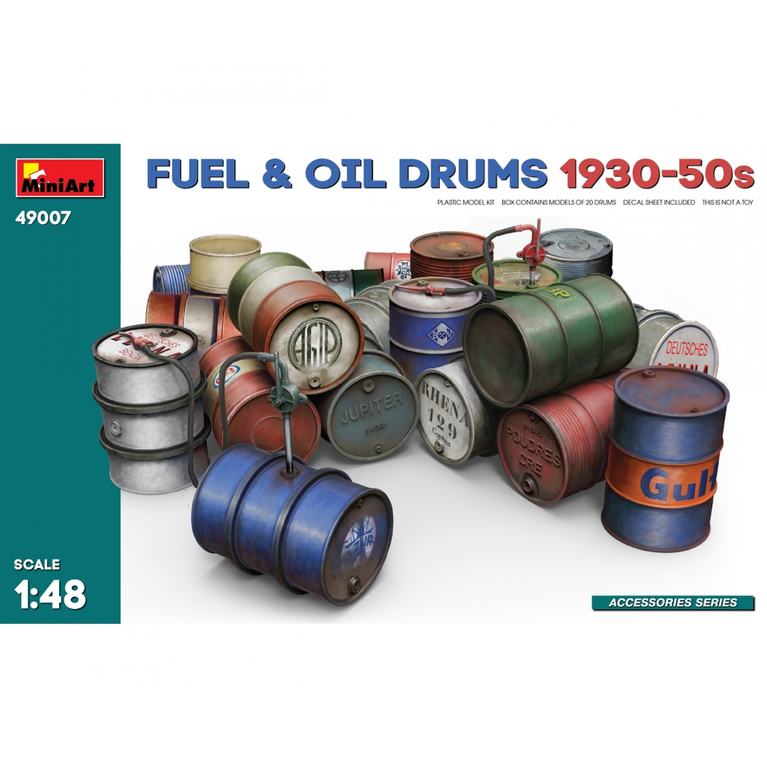 49007 - MiniArt - Diorama-Set Jerry Can&Barrel - building kit