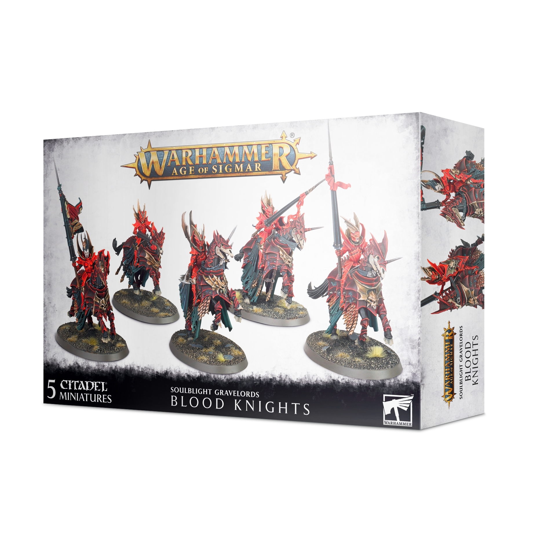 91-41 - Warhammer Age of Sigmar - SOULBLIGHT GRAVELORDS - Blood Knights - Tabletop