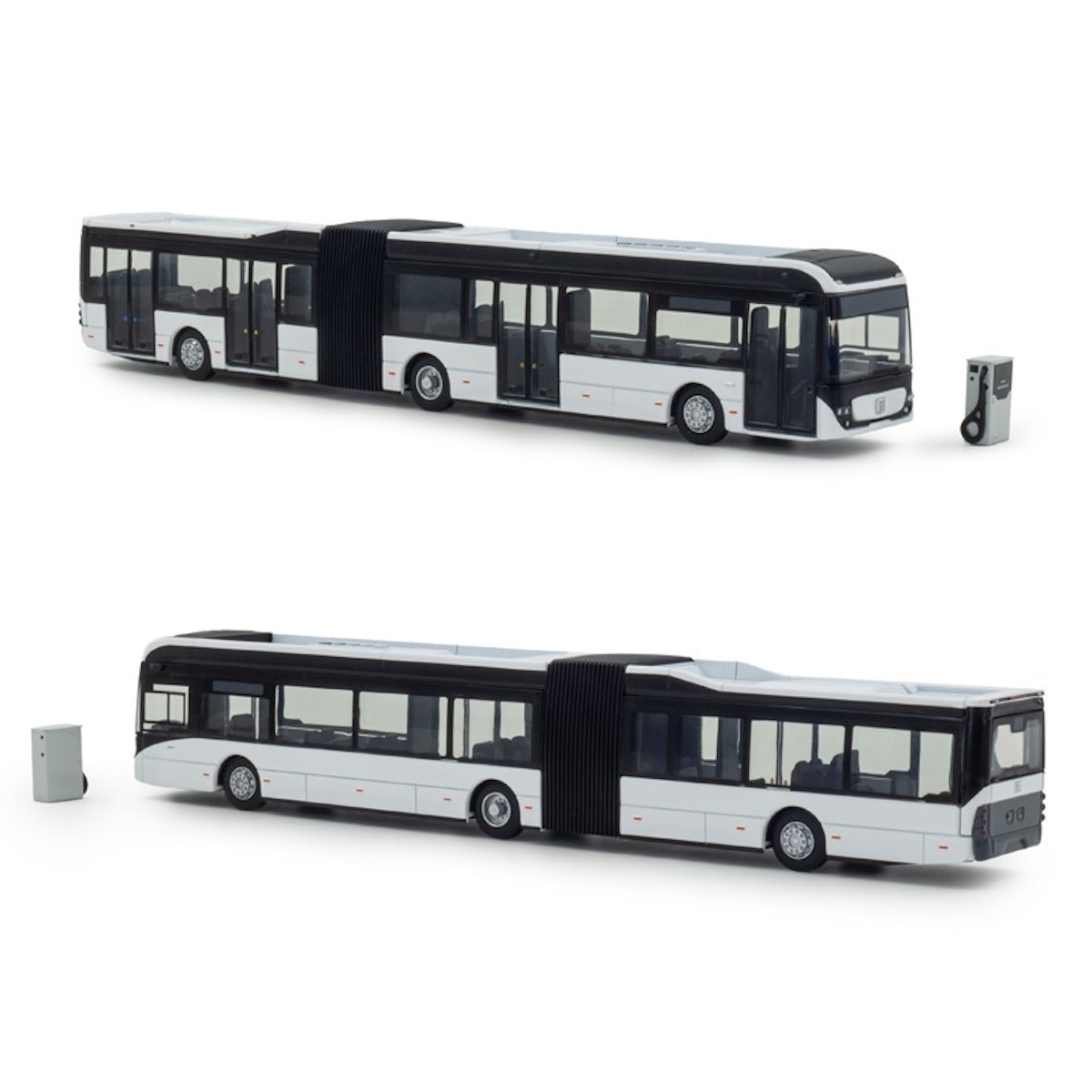 8-1280 - Holland Oto - Ebusco 3.0 18  electric articulated bus, 4door , white with charger