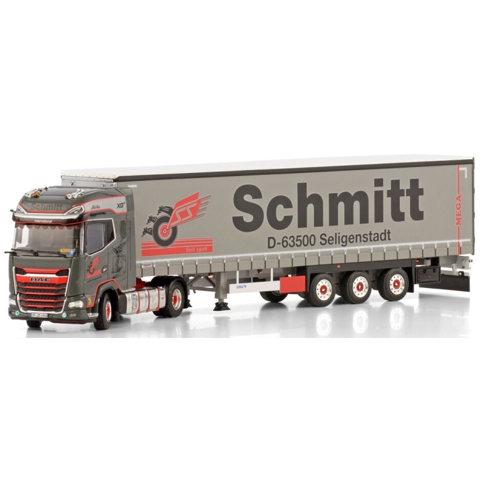 01-4370 - WSI - DAF XG+ 4x2 with curtainside trailer 3axle - Schmitt - D -