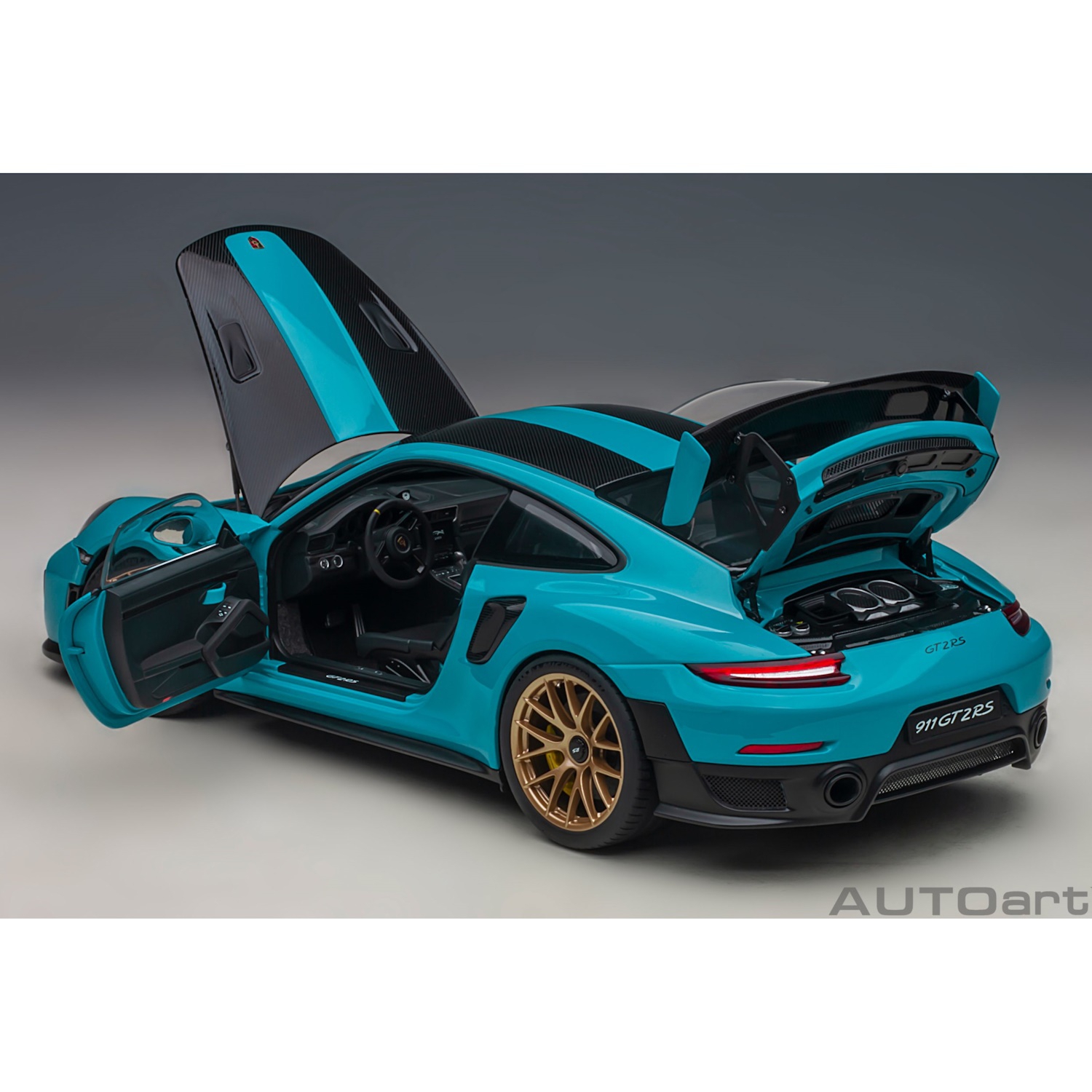 78175 - Autoart - Porsche 911 (991.2) GT2 RS Weissach Package, Miamiblau