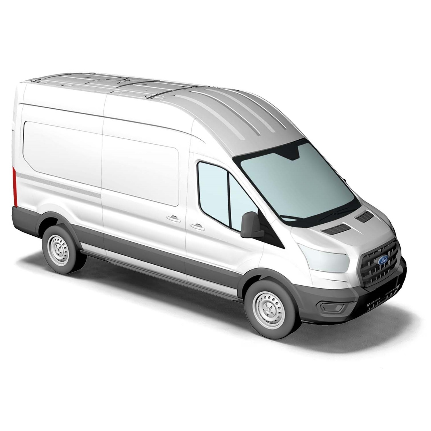 54502 - Busch - Ford Transit `2014 Kasten Hochdach, weiß