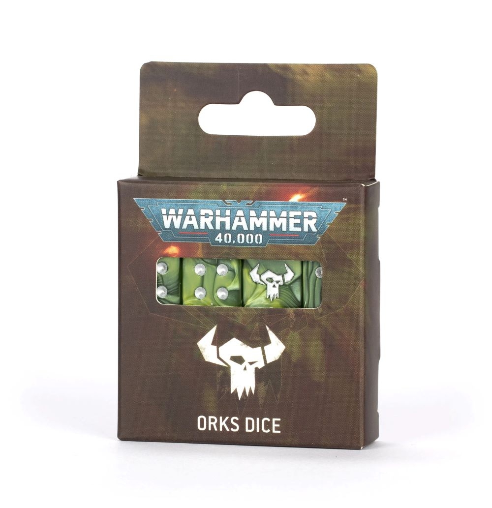 50-05 - Warhammer 40.000 - ORKS - Würfel-Set - Dice - Tabletop