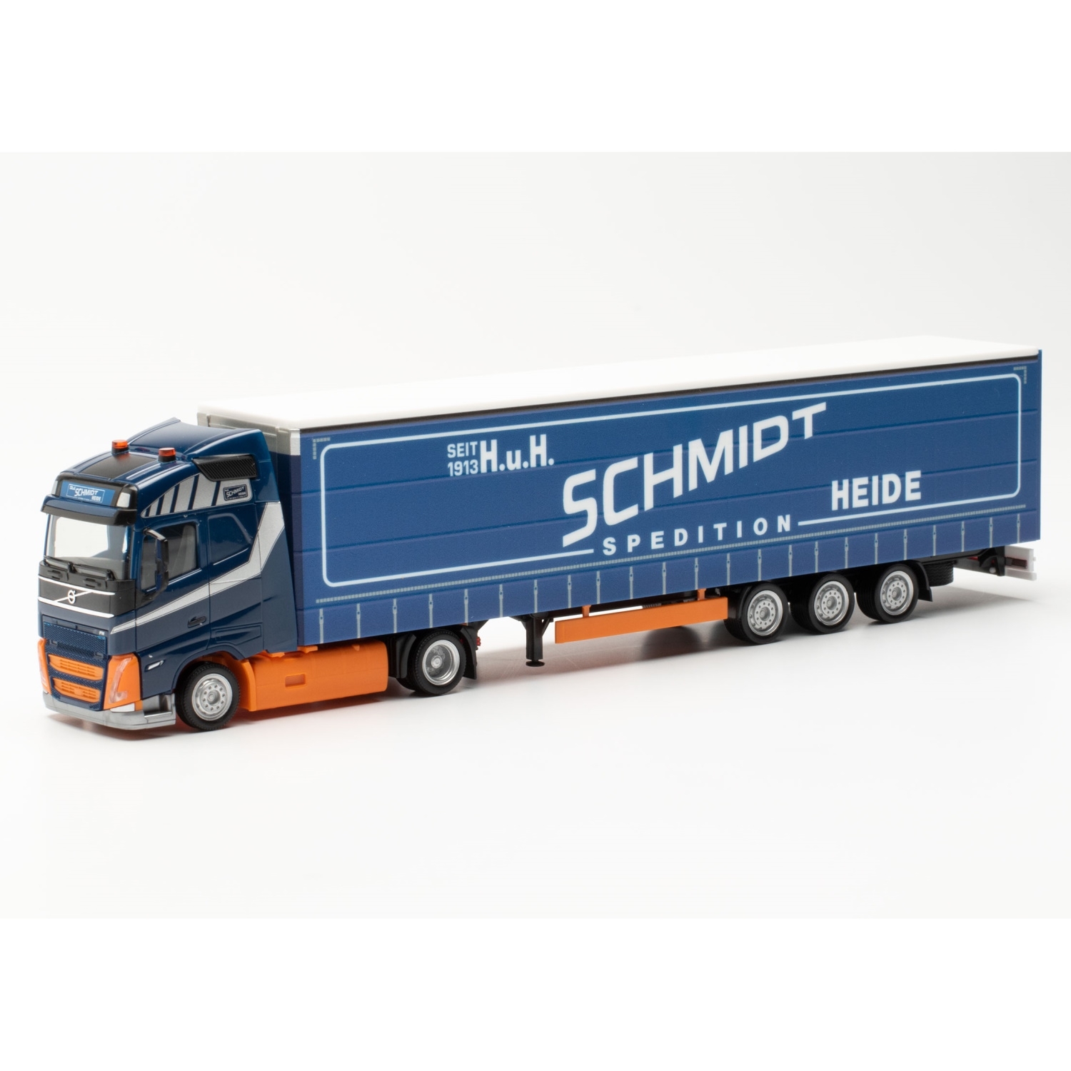 315371 - Herpa - Volvo FH GL Lowline curtainside trailer - Schmidt Heide