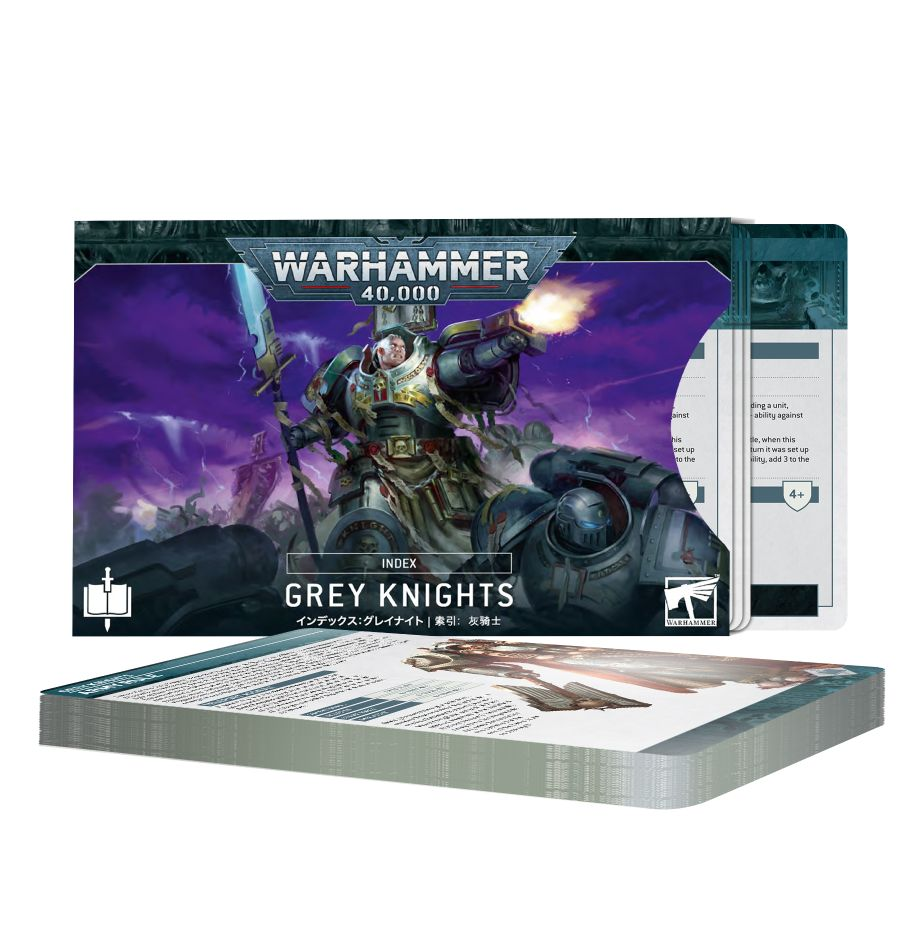 72-57 - Warhammer 40.000 - INDEX CARDS GREY KNIGHTS - Tabletop GB