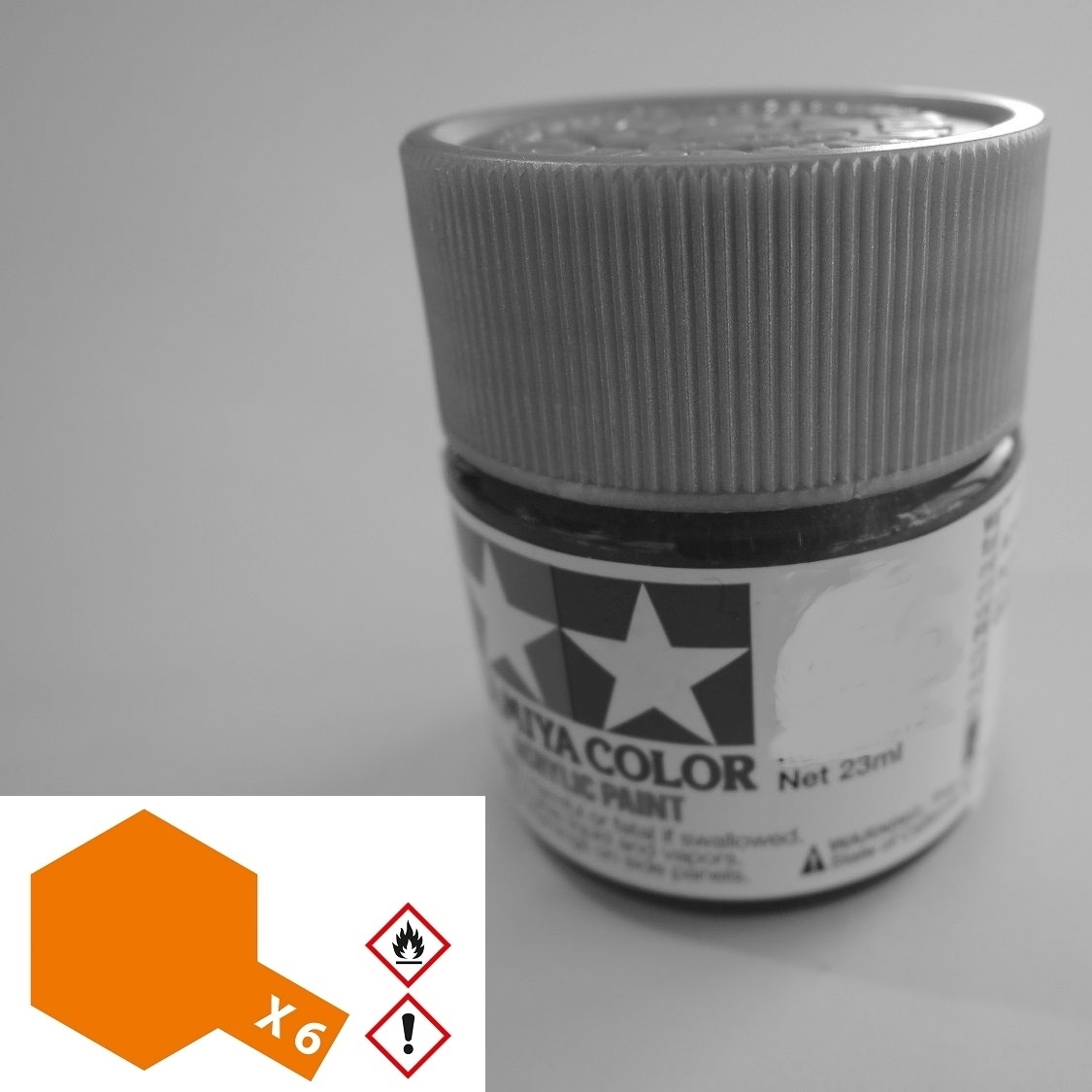 81006 - Tamiya - Acrylfarbe 23ml, orange glänzend X-6