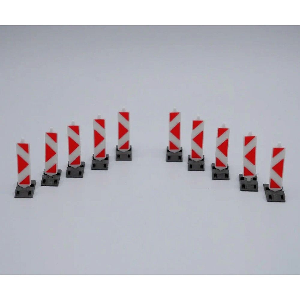 150059 - 3D-Druckfactory - Traffic beacon "Arrow", red/white - 10 pieces