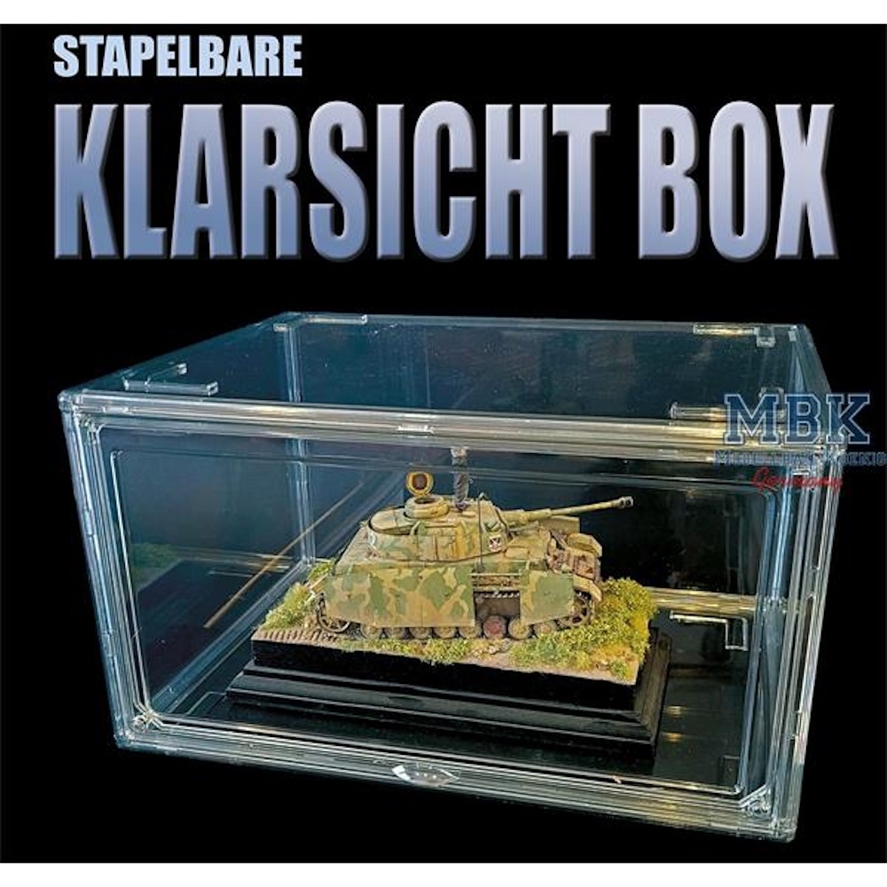 BOX 10 - MBK - Kunststoff Klarsichtbox, Innenmaße (L/B/H) 345/255/190mm - Vitrine