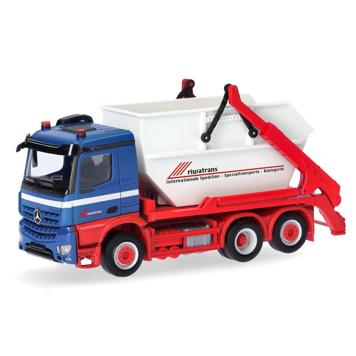 956604 - Herpa - Mercedes-Benz Arocs M Meiller AK16 skip tipper 3axle "Riwatrans"