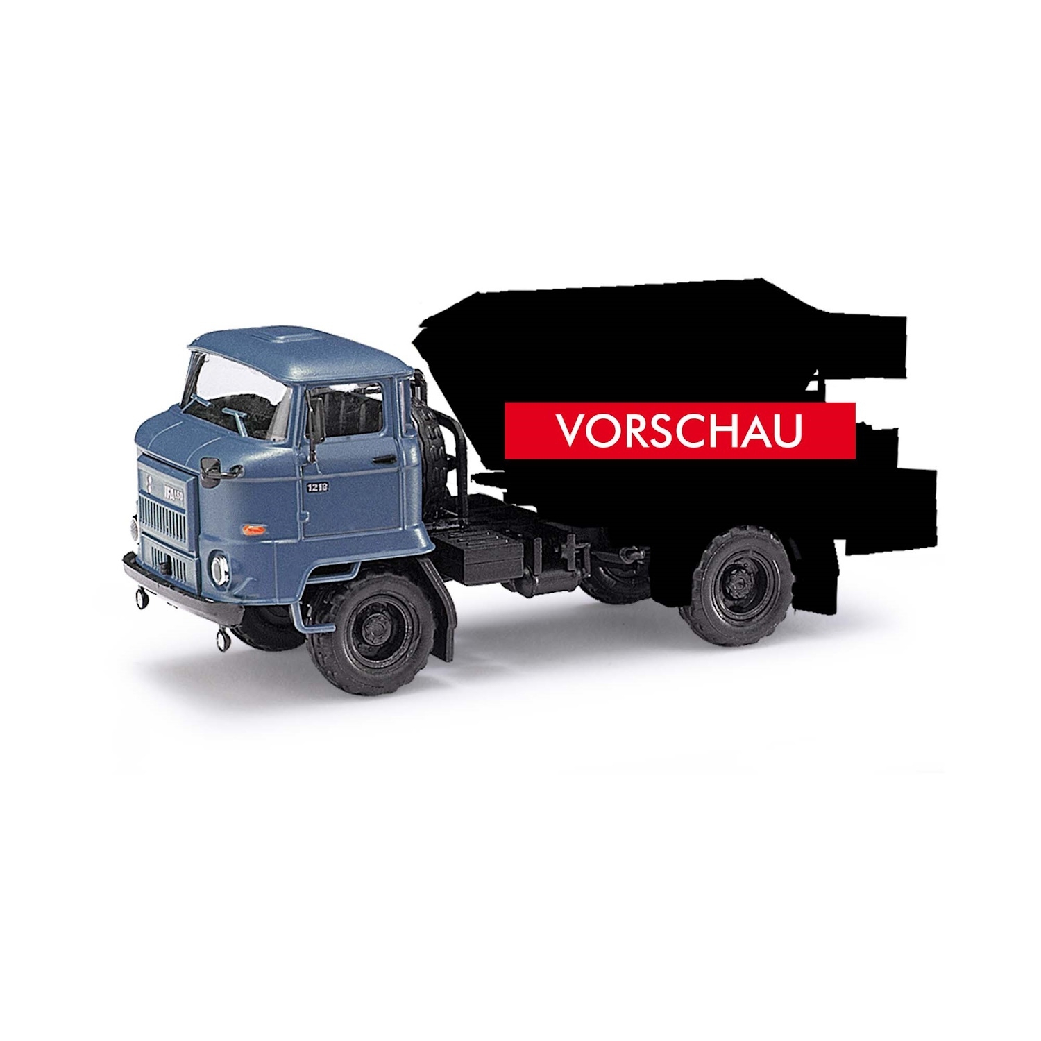 95558 - Busch/Espewe - IFA L60 truck with D035 spreader body, greyblue