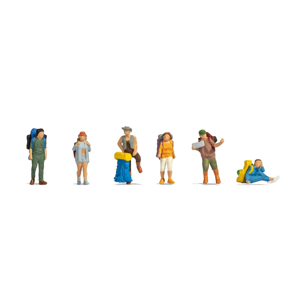 15247 - NOCH Figures - Backpackers and hitchhickers ( 6 pieces )