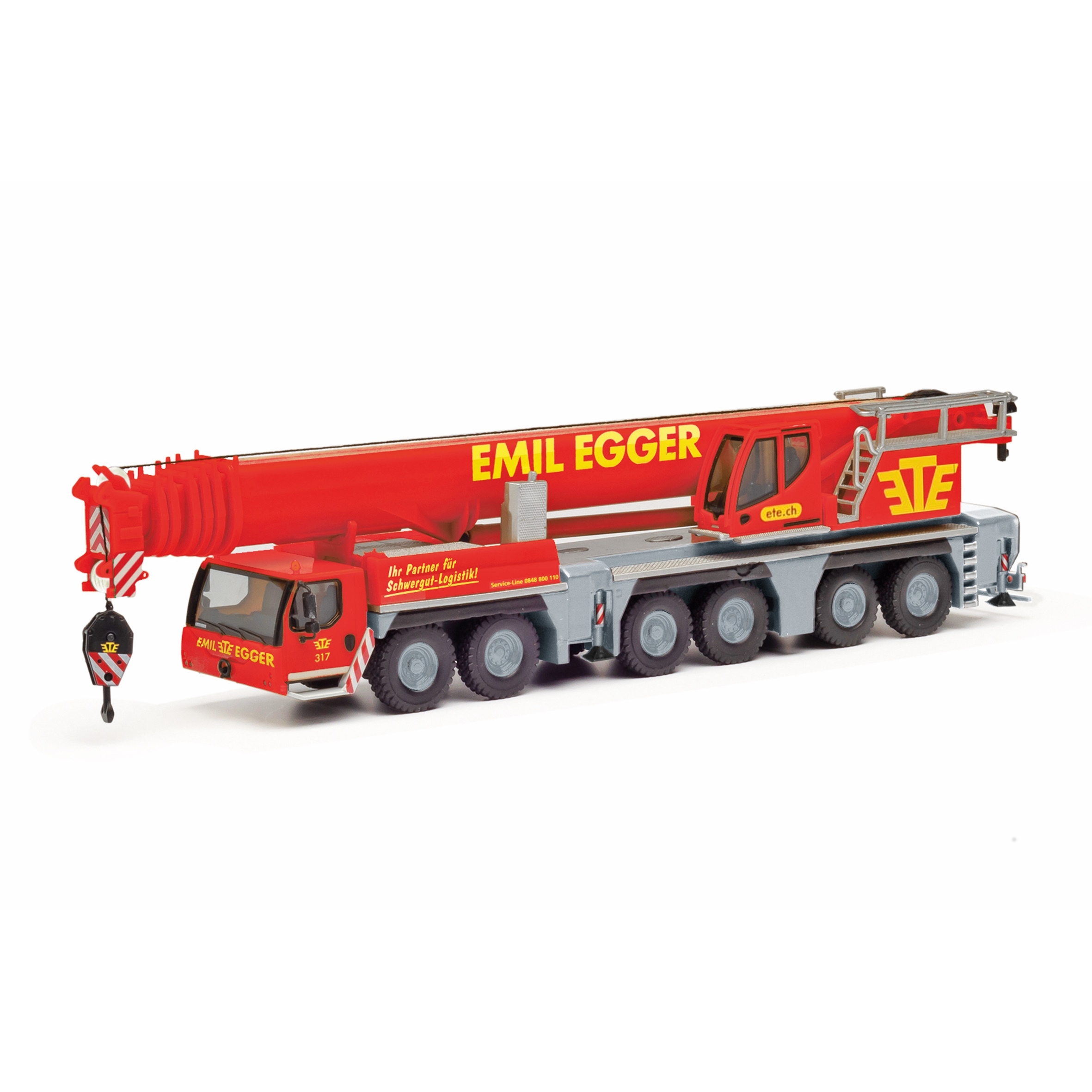 317429 - Herpa - Liebherr LTM 1300-6.2 mobile crane "Emil Egger" CH