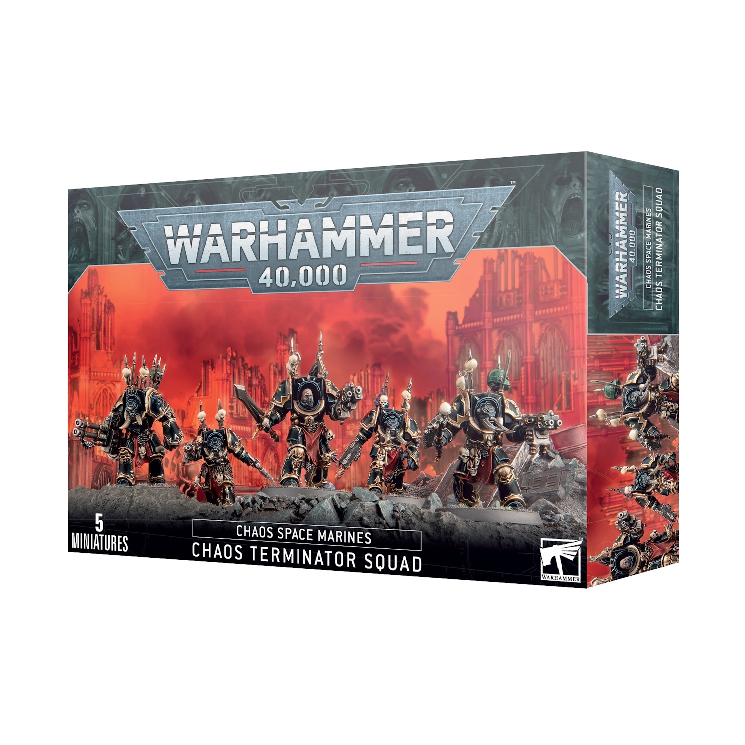 43-19 - Warhammer 40.000 - CHAOS SPACE MARINES - TERMINATOR SQUAD - Tabletop