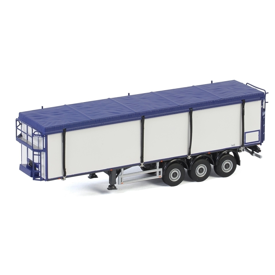 03-2032 - WSI - volume trailer 3axle white/blue  - white line -