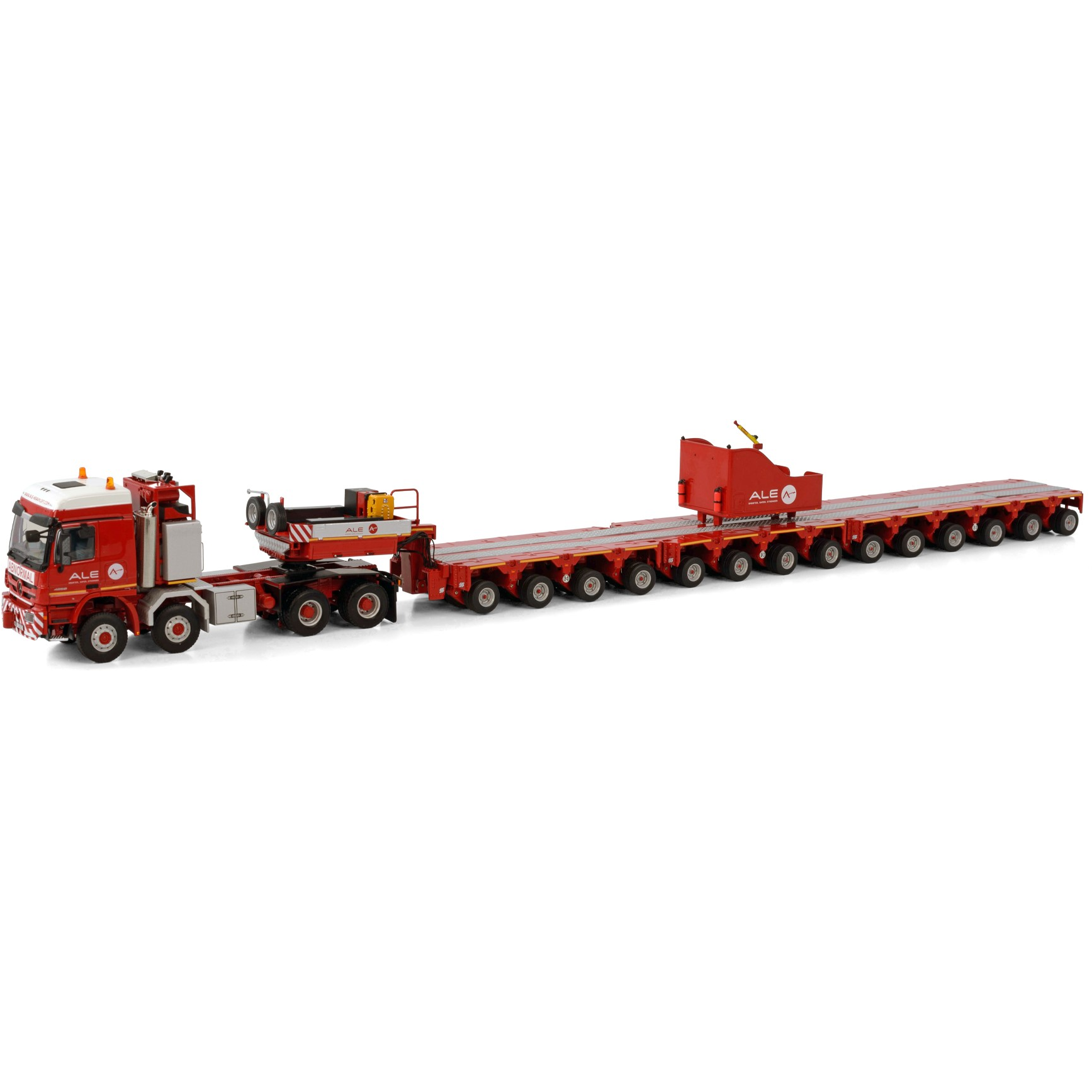 410284 - WSI - MB Actros MP3 8x8 SLT with ballast box and Scheuerle-Set - Ale / Mammoet