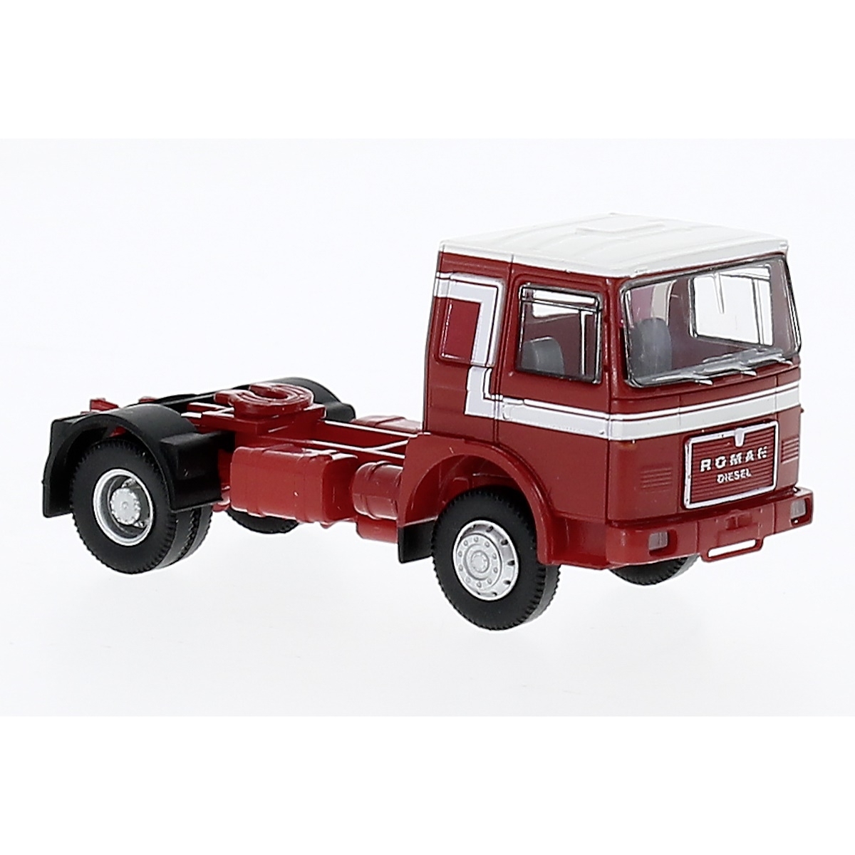 78160 - Brekina - Roman Diesel 2axle truck tractor `1968, red/white