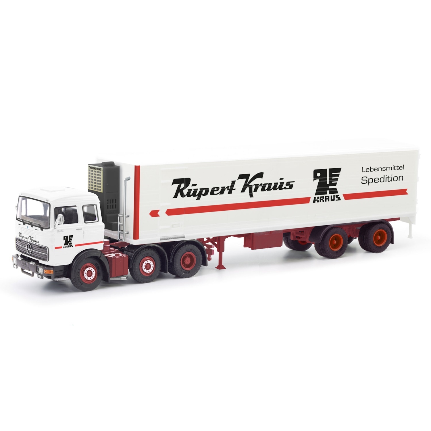 87MBS026307 - Herpa - Mercedes-Benz LPS 2032 with reefer box semitrailer  "Rupert Kraus"