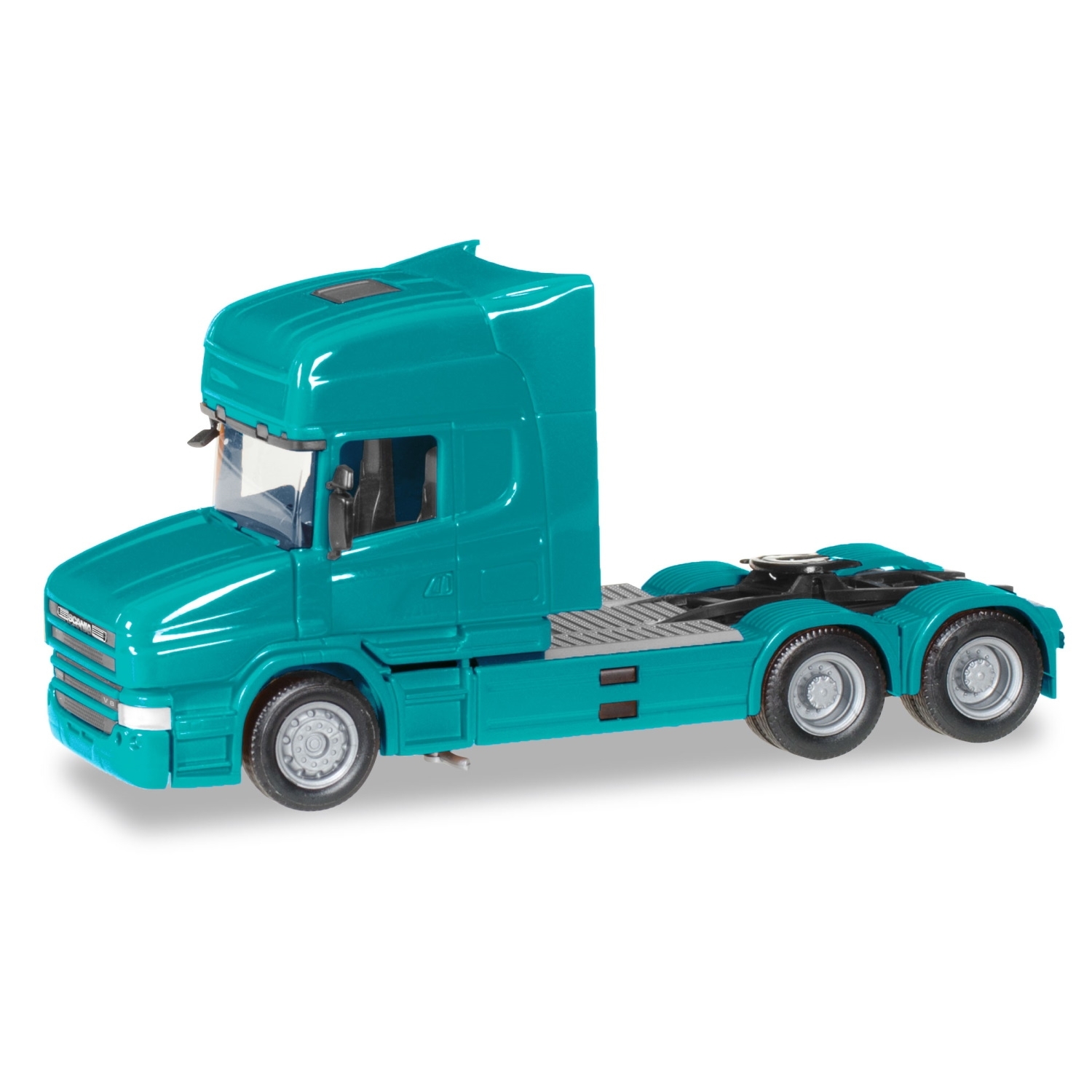 151726-008 - Herpa - Scania T Hauber Topline 6x4 Zugmaschine, türkisblau