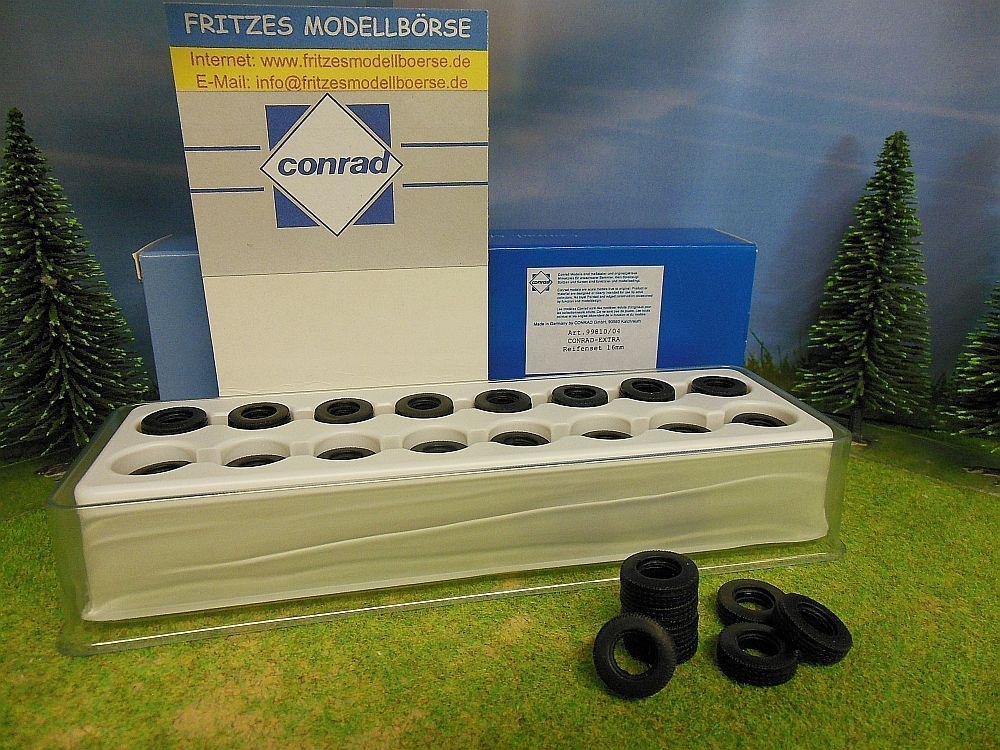 99810/04 - Conrad - Reifenset 16 mm 64 Stück