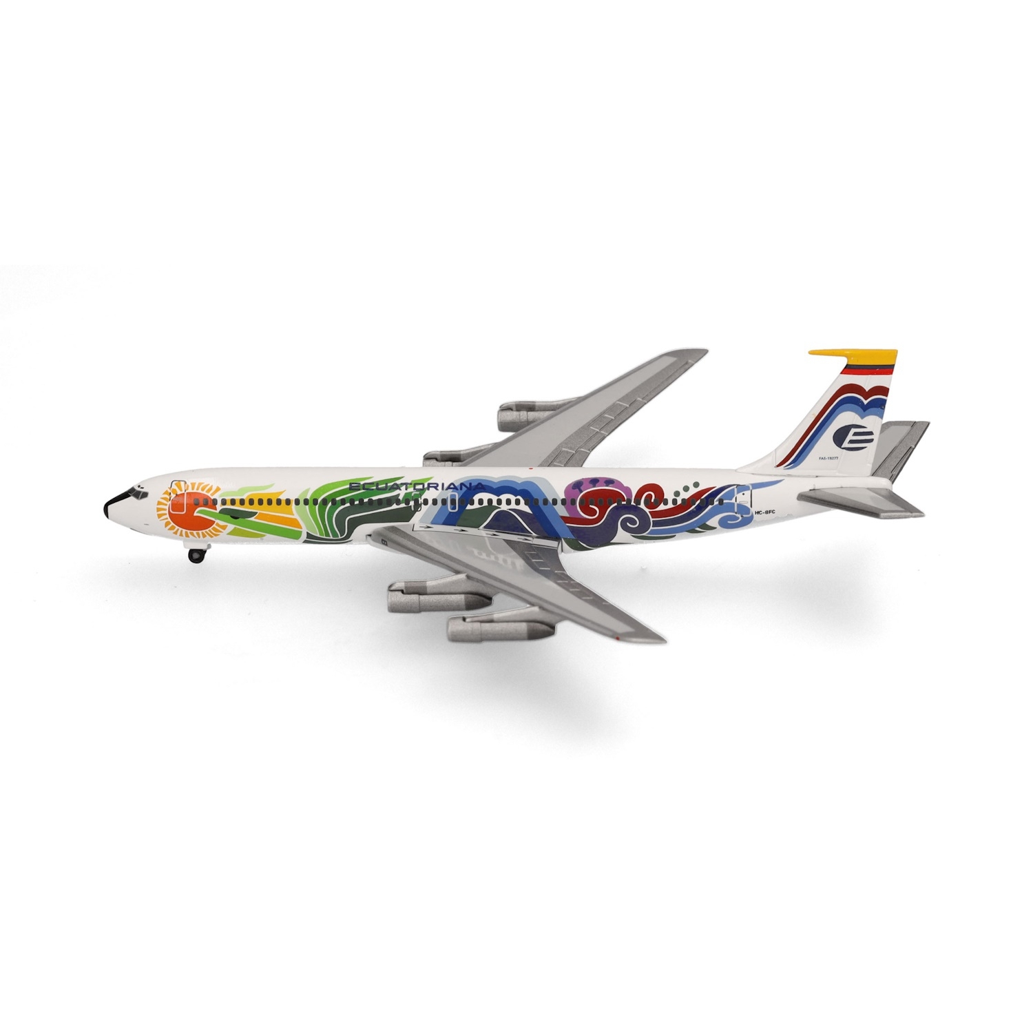 537100 - Herpa Wings - Ecuatoriana  Boeing 707-300 "Pajaro de Sol" - HC-BFC -