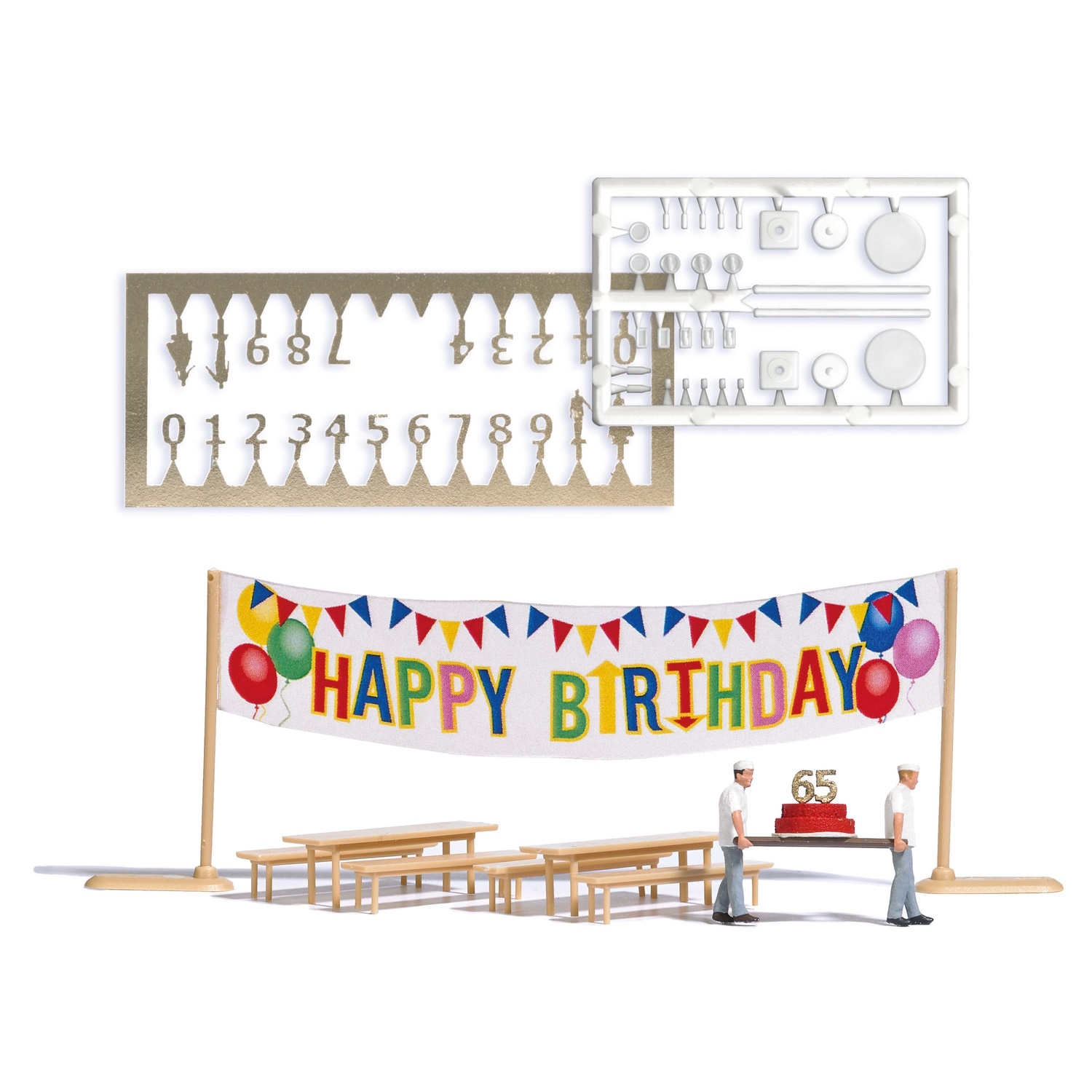 6565 - Busch Action-Set - "Happy Birthday" with figures and accessories