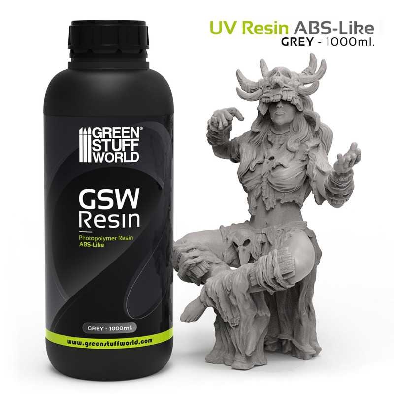 12039 - Green Stuff World - 3D Drucker Resin - ABS-like Grau 1000ml