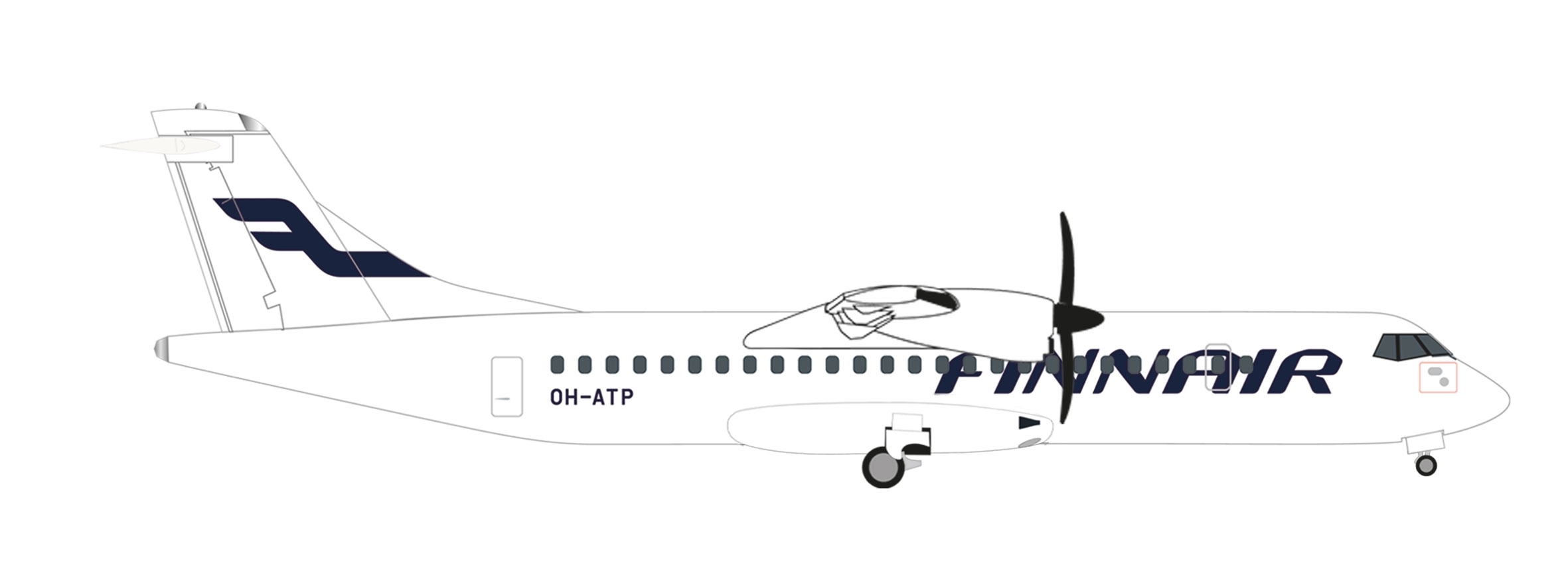 537889 - Herpa Wings - Finnair ATR-72-500 - OH-ATP -