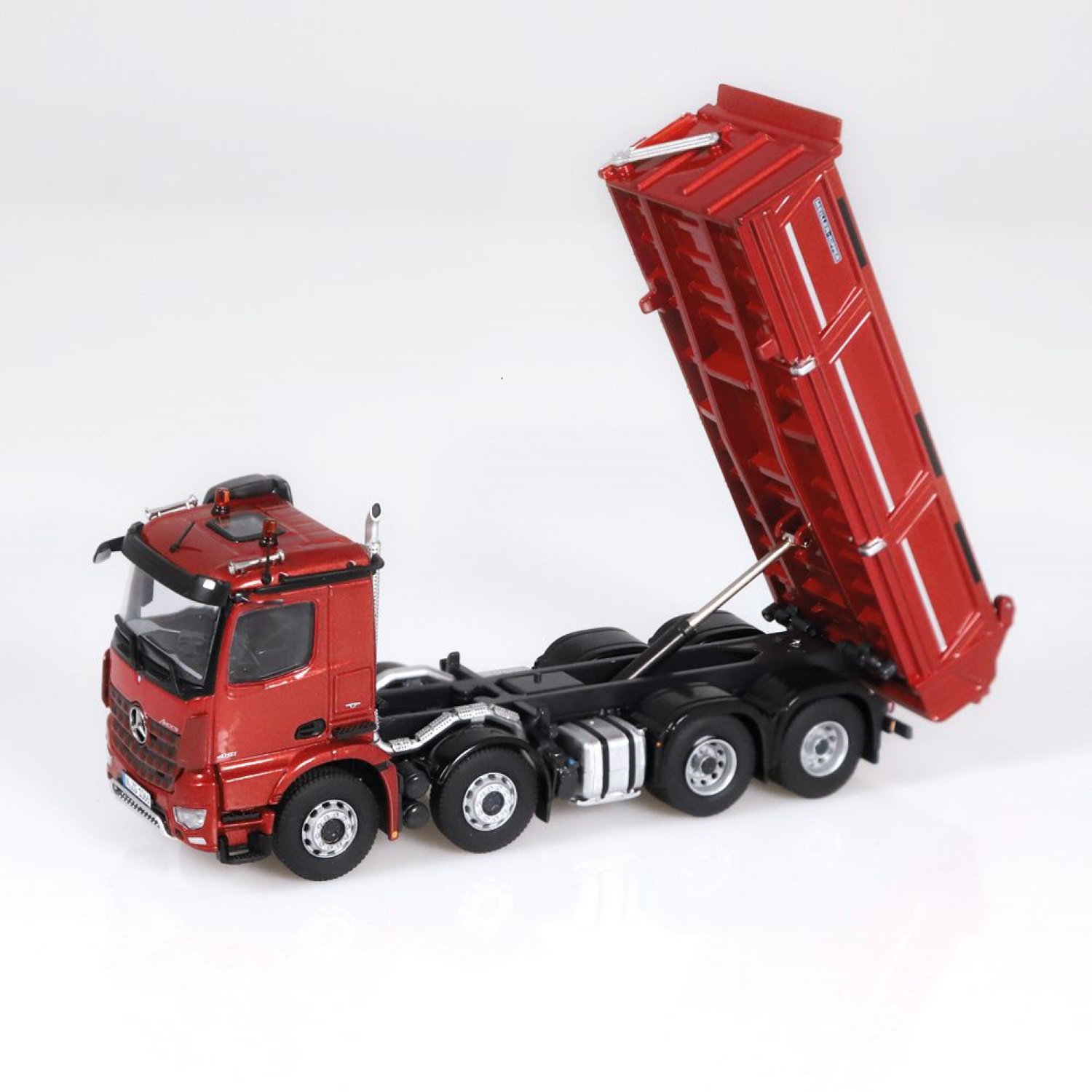 1066/10 - NZG - Mercedes-Benz Arocs M 8x4 Meiller Kipper - rot metallic-