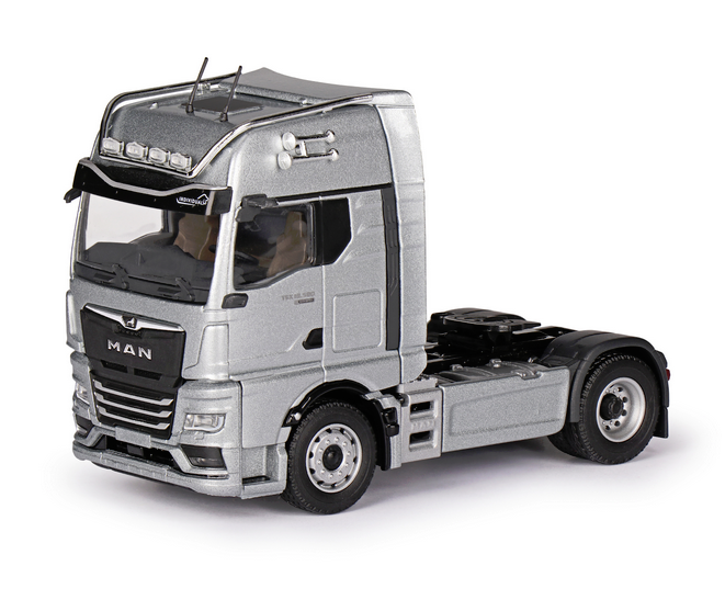 80000/10 - Conrad - MAN TGX GX 4x2 truck tractor 2axle, silver metallic