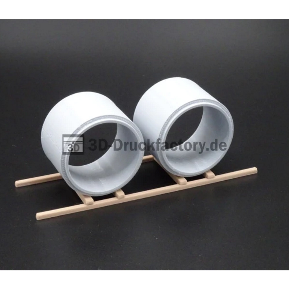 100108 - 3D-Druckfactory - Concrete pipes DN 2500 as a load, 2 pieces on frame