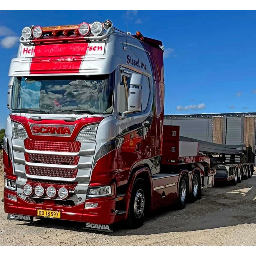 32-0216  - IMC -  Scania S Highline 6x4 with 4axle Nooteboom semi low loader - Hejne Møller Pedersen