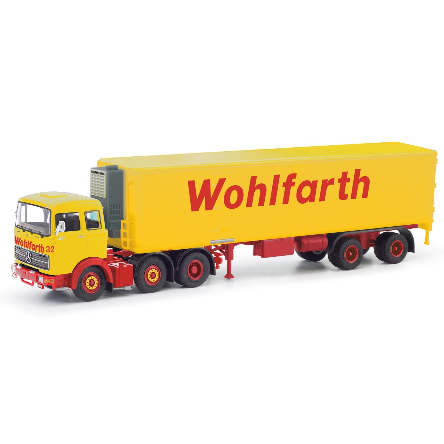 87MBS026277 - Herpa - Mercedes-Benz LPS 2032 with reefer box trailer "Wohlfarth"