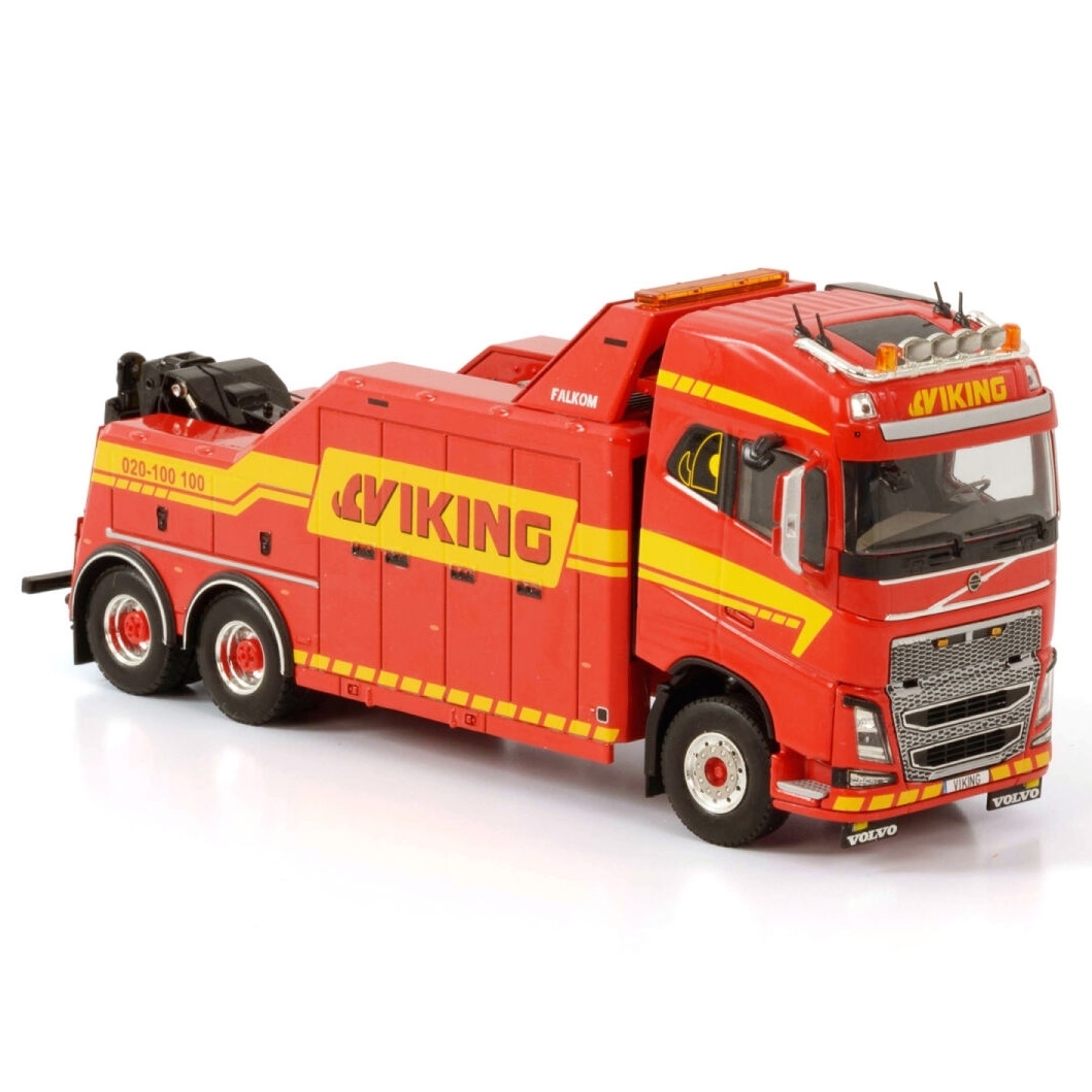 01-3708 - WSI - Volvo FH4 GL 6x2 Falkom Wrecker 3axle  - Viking - S -