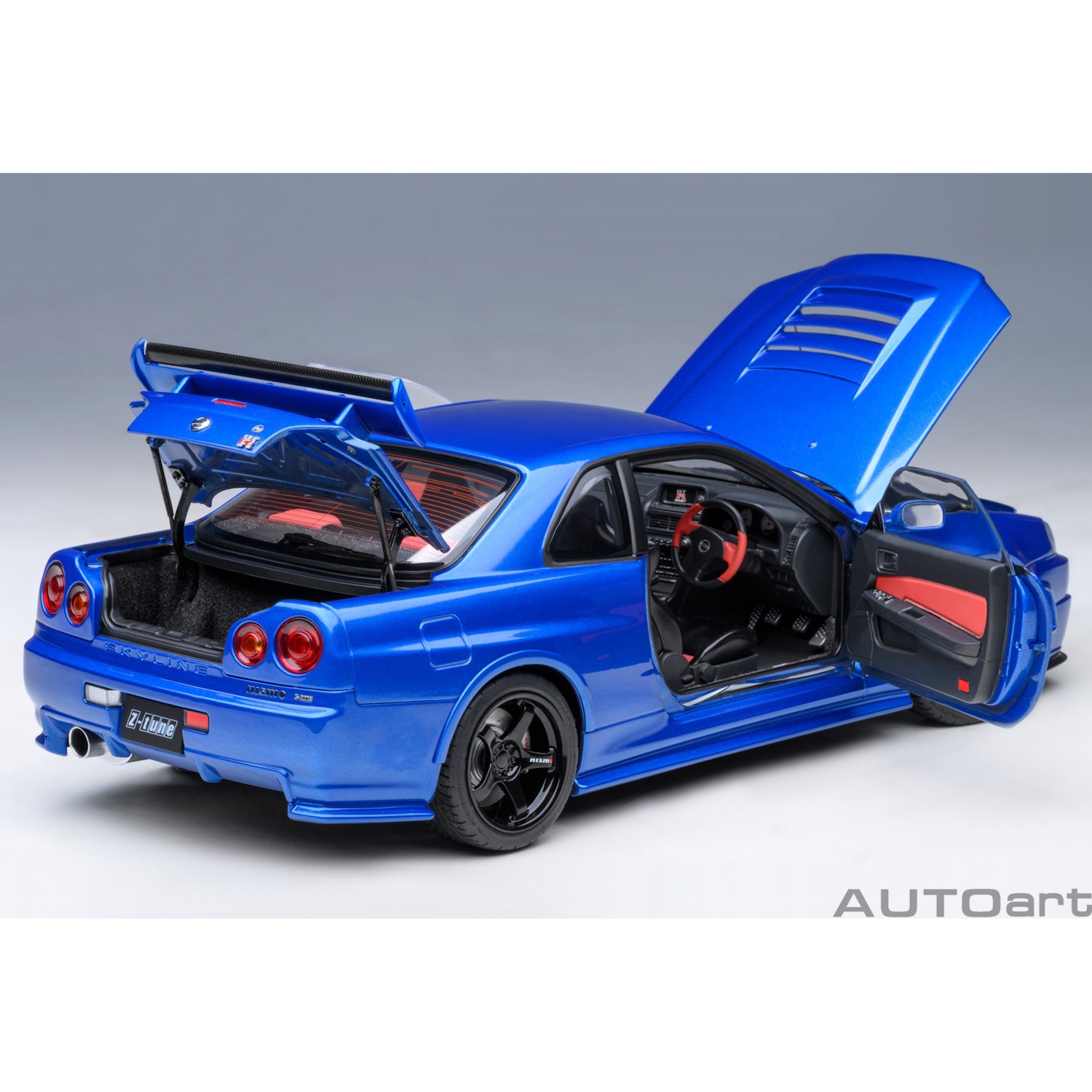 73462 - Autoart - Nissan Skyline GT-R (R34) Z-tune, bayside blau