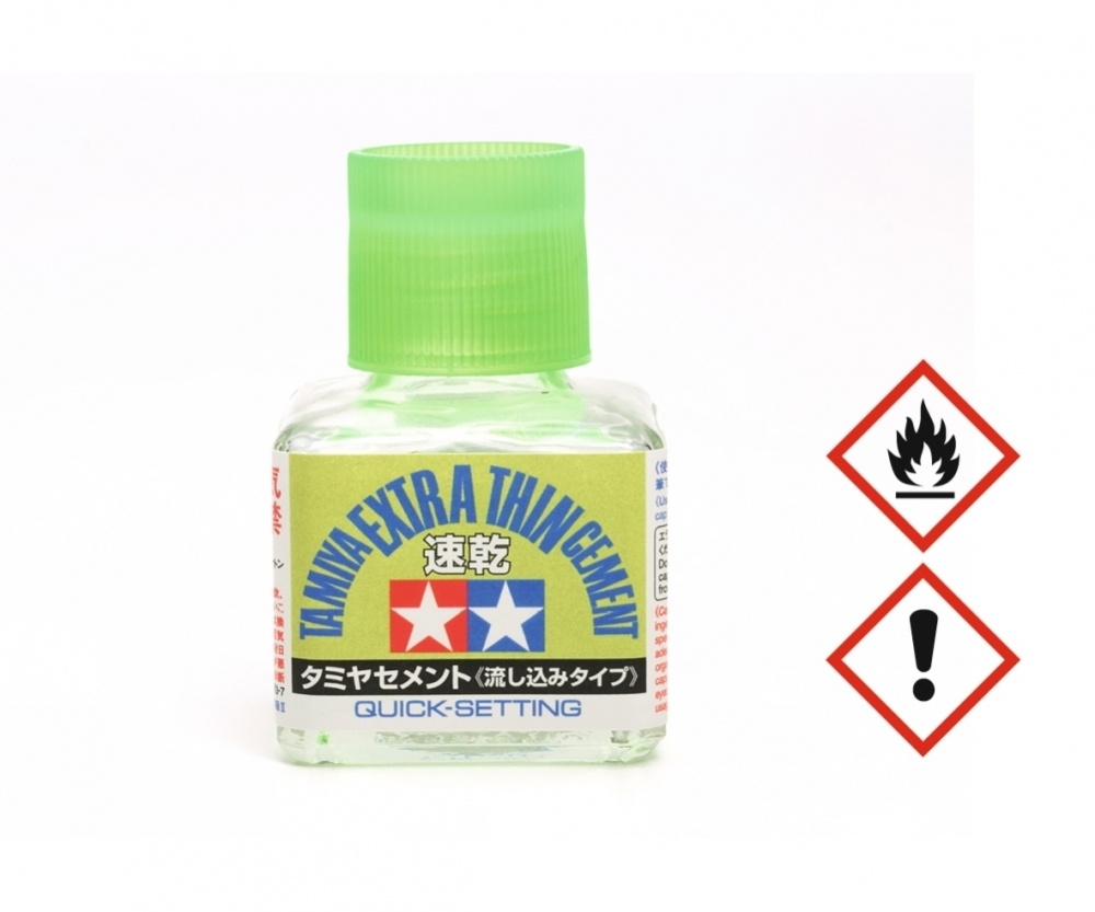 87182 - Tamiya - plastic glue fast and extra thin 40ml