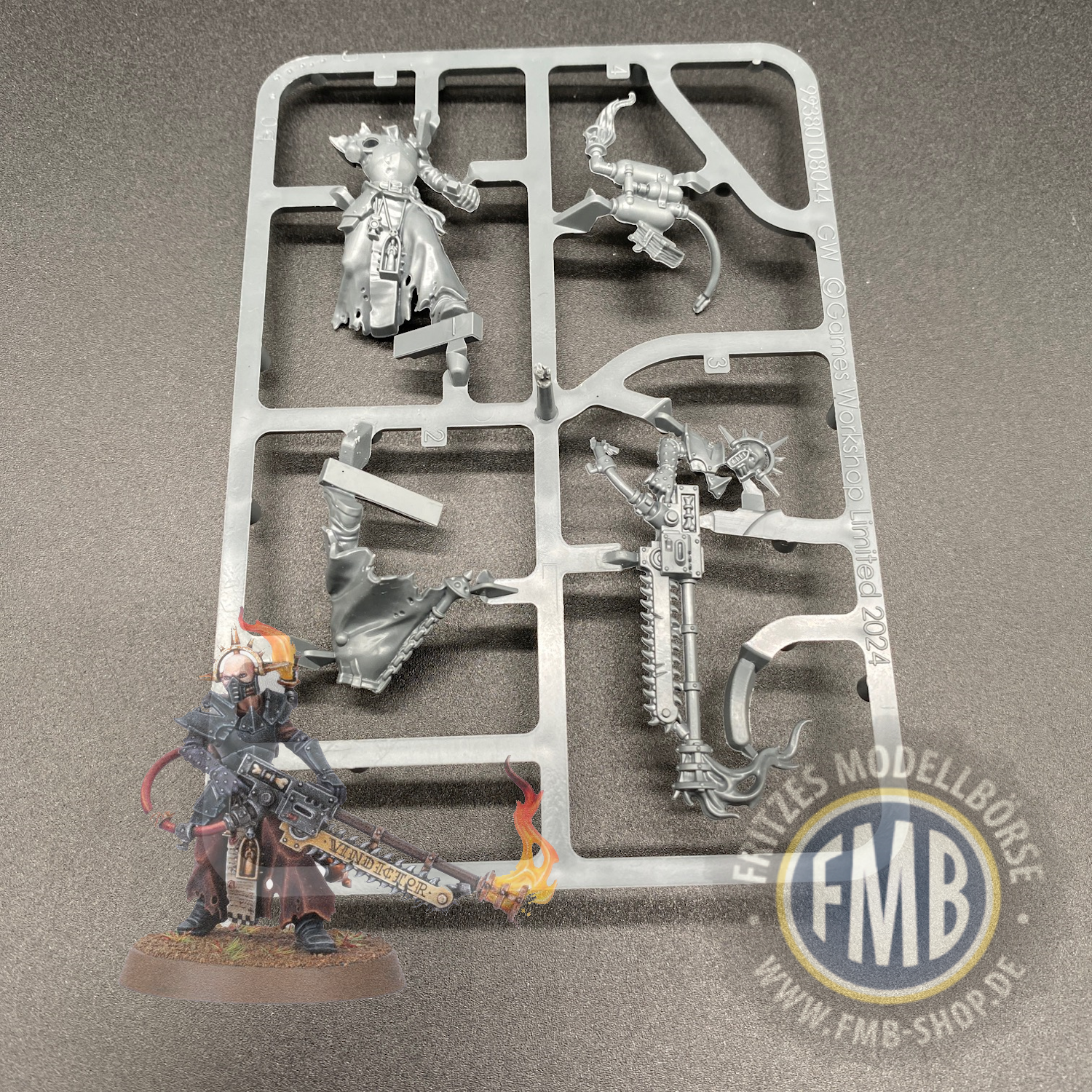 52-51 - Warhammer 40.000 - PRIESTER DES MINISTORUM MIT VINDICTOR - Tabletop - ohne OVP