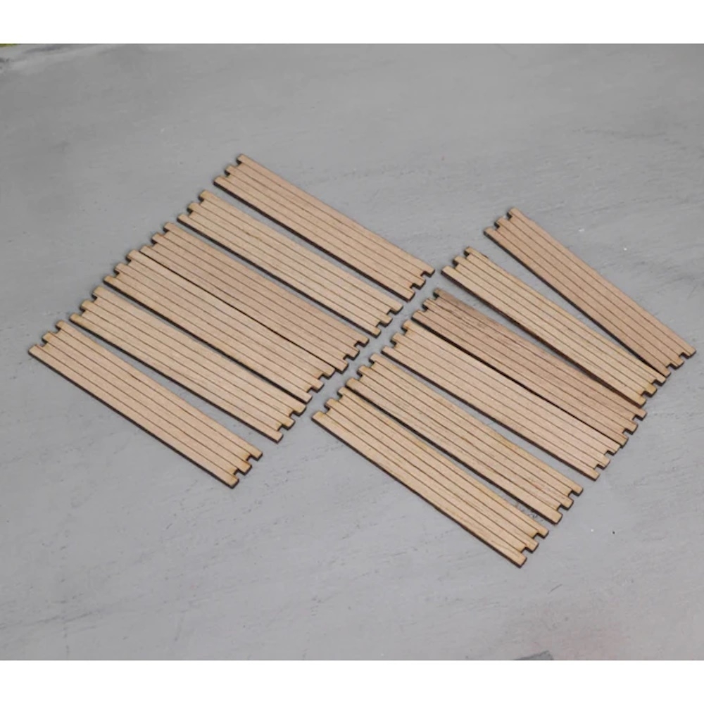 EM608 - Elbe-Modell - 12 excavator mats, small (45x9,5mm)