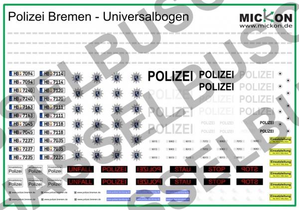 46806 - Mickon - Decals "Polizei Bremen"