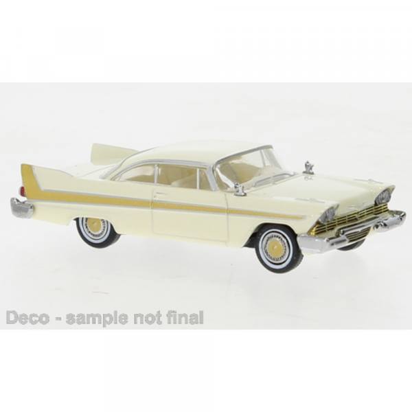 19677 - Brekina - Plymouth Fury `1958 Coupe, beige