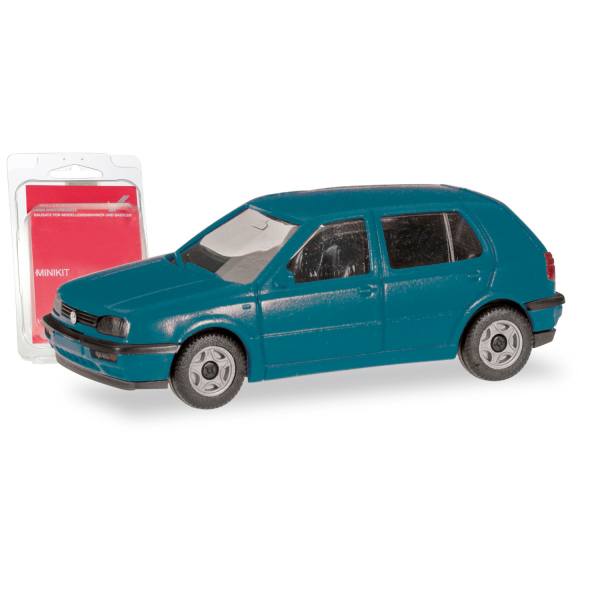 012355-009 - Herpa MiniKit - Volkswagen VW Golf III, 4türig, blautürkis