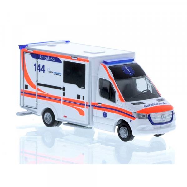 76105 - Rietze - Mercedes-Benz Sprinter `18 WAS-Design RTW "Ambulance Luzern" CH