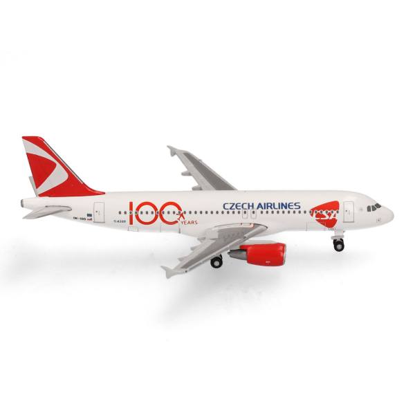 537667 - Herpa Wings - CSA Czech Airlines Airbus A320 "100 Years" - OK-IOO -
