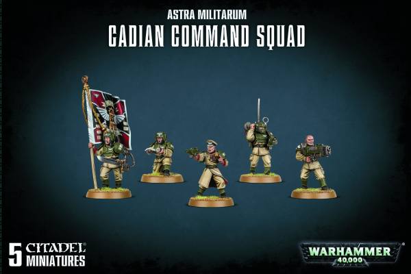 47-09 - Warhammer 40.000 - Astra Militarum - CADIAN COMMAND SQUAD - Tabletop