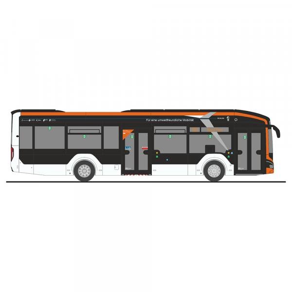 76328 - Rietze - MAN Lion''s City 12E Stadtbus, 2türig "WBG Württembergische Bus Gesellschaft"