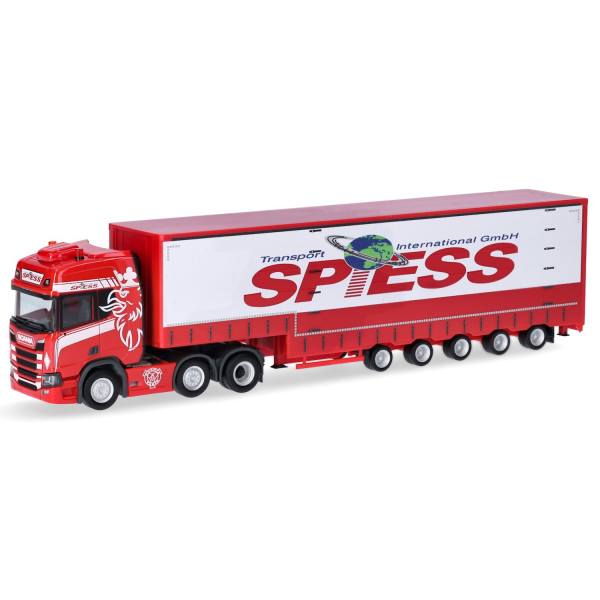 317016 - Herpa - Scania CR Highline 6x2 Volumen-Sattelzug "Spiess"