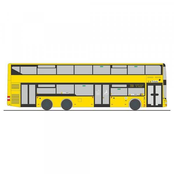 67697 - Rietze - MAN Lion''s City DL07 Doppelstock-Stadtbus, 3türig  "BVG / Abschiedstour"