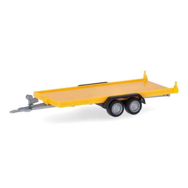 052450-003 - Herpa - PKW-Transportanhänger 2achs, gelb
