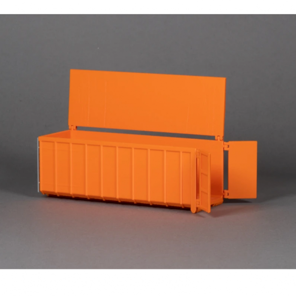 5610/02 - MSM - Abrollcontainer mit Deckel - 40m³ - orange -