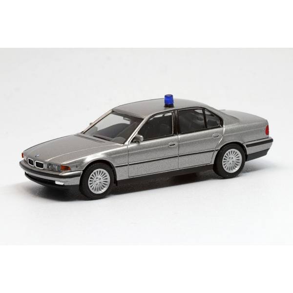 953634 - Herpa - BMW 7er (E38) "Polizei Kolonnen Begleitung" silber metallic