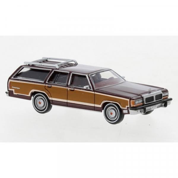 19627 - Brekina - Ford LTD Country Squire `1979, rot metallic mit Holzdekor